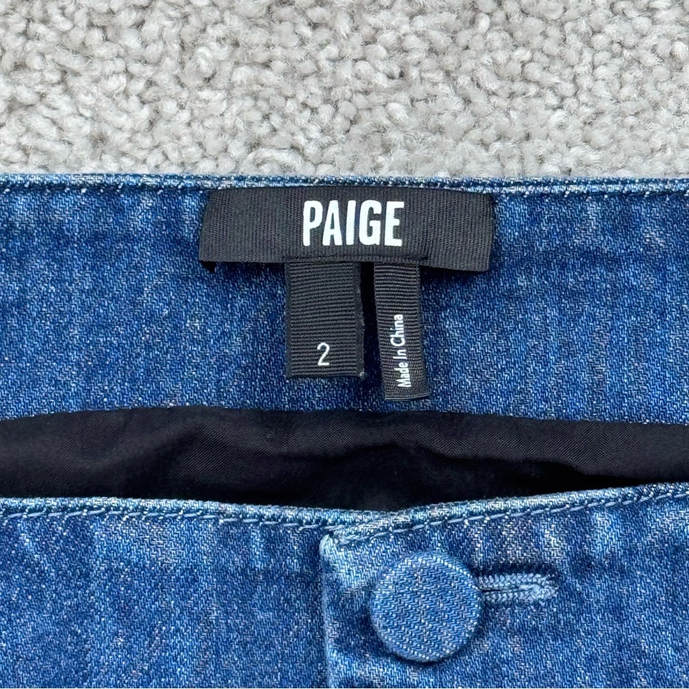 NEW Paige Irene Denim Vest Top Dark Wash Blue Size 2 - Picture 6 of 12